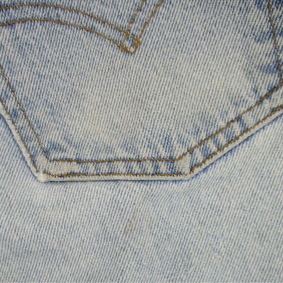 Women 12 USA LEVI'S 961 Loose Fit Straight Leg Hi Rise Light Wash Mom Jeans 90s - Picture 7 of 12